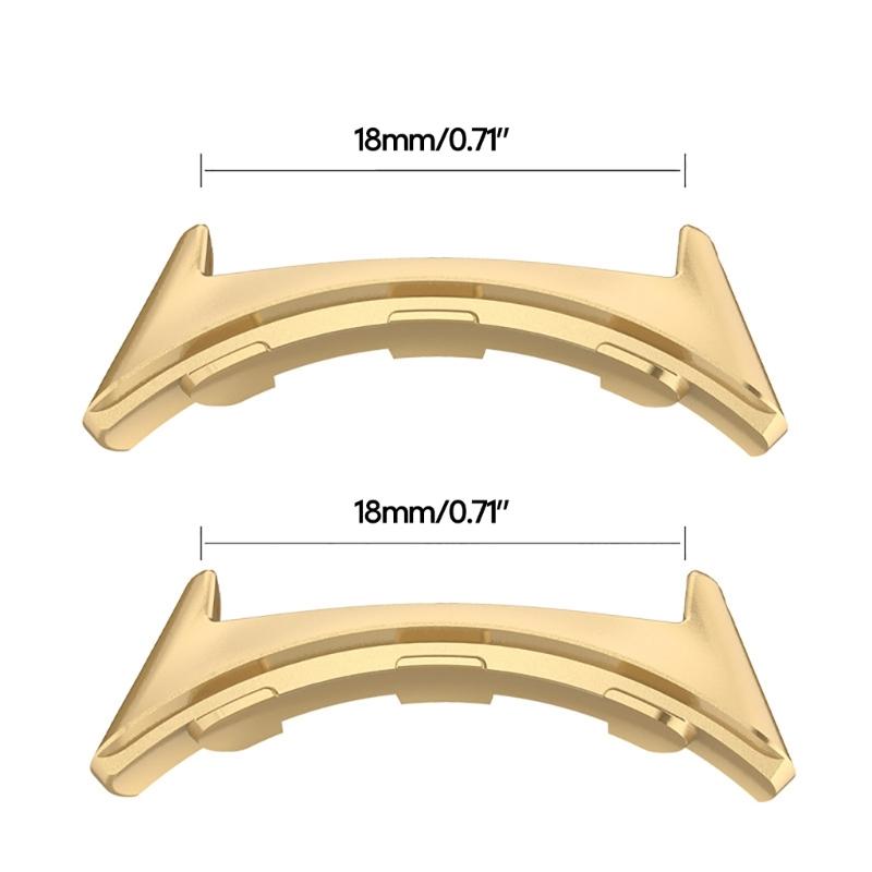 Compatible for Smartwatch Accessories Strap Metal Link Attachment Adjustable Connector Adapter Replace Connection