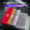 1PC Car Logo Wash Microfiber Towels Cleaning Drying Cloth For Volvo XC60 V50 V40 XC90 V90 V60 EX90 S90 XC40 C40 Auto Accessories