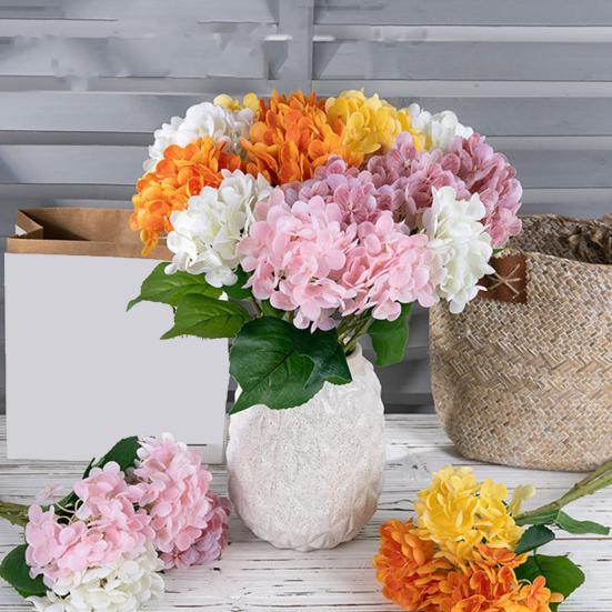 Гортензия Имитация цветка Невыцветающий искусственный домашний декор Не требует ухода Искусственная гортензия