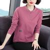 Fashionable Women's T-shirt Long-sleeved New Women's Spring and Autumn Tops Middle-aged and Early Autumn Trendy Base Shirt