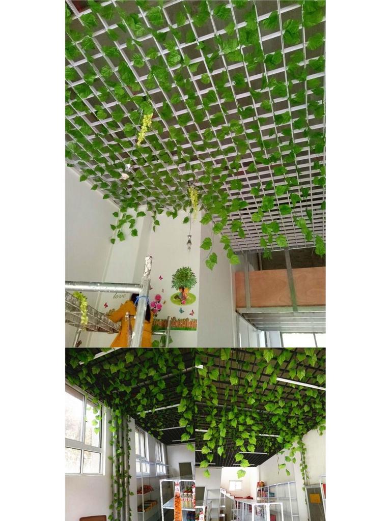 Большие Зеленые Искусственные Листья-Украшения для Плюща и Декора Крыши