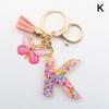 AZ 26 Буква Подвеска Брелок Кисточка Бабочка Подвески Брелоки Женские Украшения Сумка Автомобиль Брелок Подвеска
