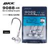 Круглая джиг-головка BKK9088-4X Усиленная для пресноводной и морской рыбалки - Идеально для окуня, групера, мандаринки и крупной рыбы
