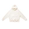 Unisex Thick Fleece-Lined Hooded Sweatshirt 500G Air Layer Warm Winter Pullover Casual Loose Fit Cotton Blend