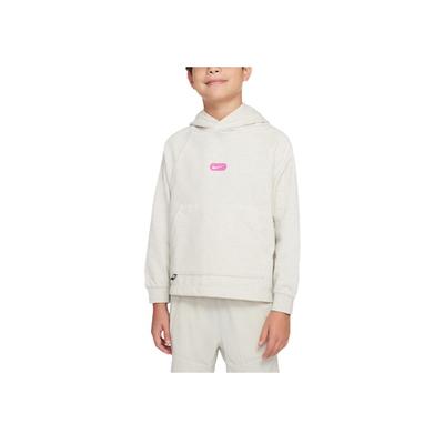 Nike Худи для тренировок из трикотажа с однотонным логотипом для детей Light-Bone DX5374-072