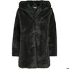 Тедди с капюшоном Manteau - Urban Classics Femme - Noir - Capuche - Journées Fraîches