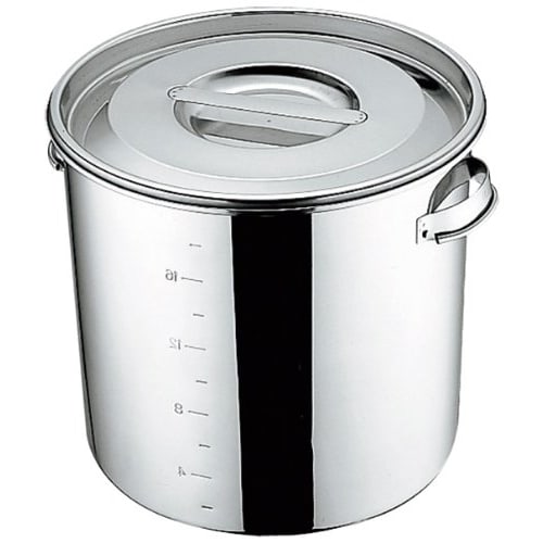 UK 18-8 Kitchen Pot with Handle, 28cm, Graduated