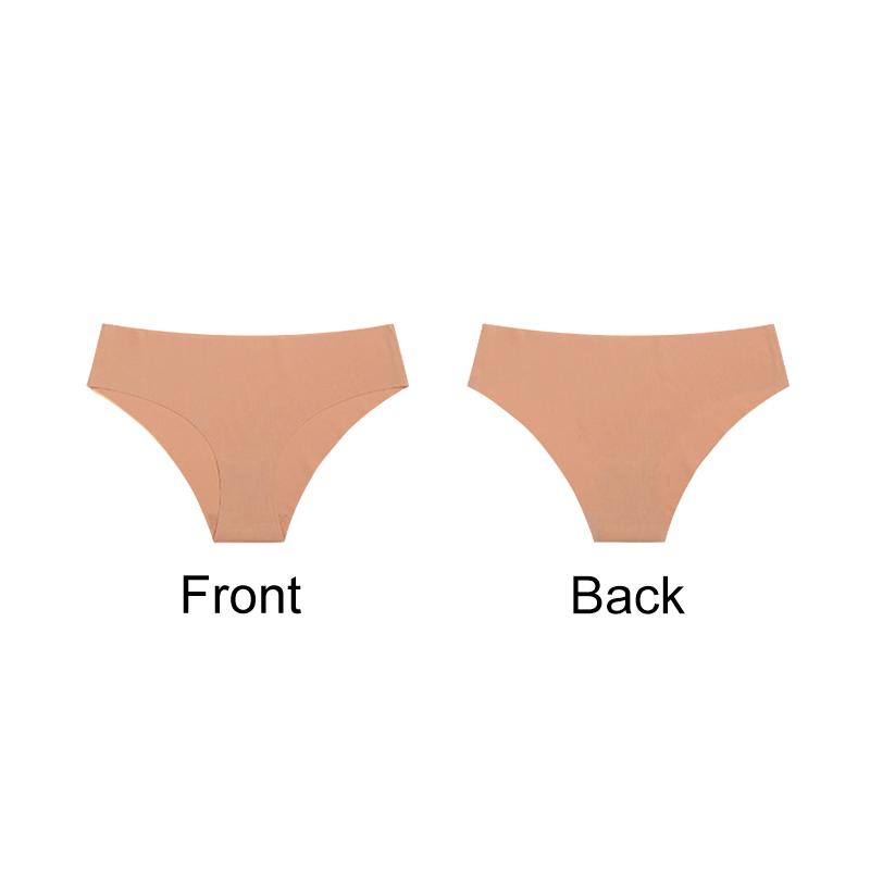 1 шт. сексуальное однотонное бесшовное нижнее белье удобное гладкое с низкой талией без следов M-XL