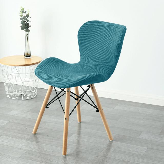 1 /2 /4 /6pc Butterfly Curved Chair Cover Stretch Spandex Ant Chair Covers Polar Fleece Bar Stool Seat Slipcovers For Living Room