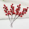 32 шт. имитация ягод, реалистичные искусственные стебли красных ягод, сделай сам, рождественские ягоды падуба для венков, настольные украшения