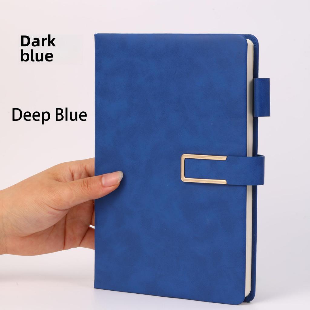 Персонализация офисного блокнота формата А5 с пряжкой-логотипом