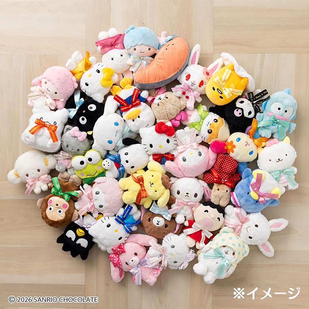 Sanrio Plush Toy Peckle Duck Character Award Logo Ribbon Age 3 and Up