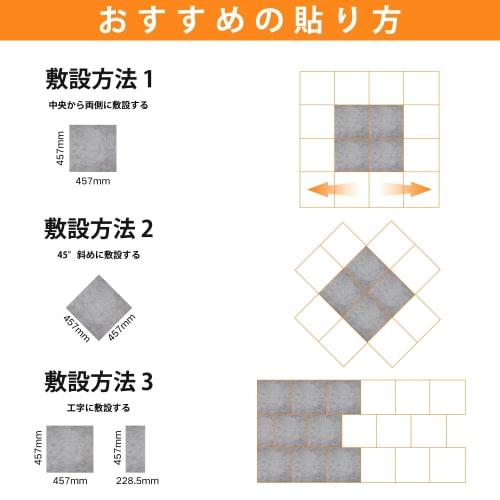 CELAVY Marble-Look Floor Tiles, Easy-to-Apply, No Adhesive, Floor Stickers, 45.7cm X 45.7cm, 1.5mm Thick, Scratch-Resistant, Waterproof, Perfect for R