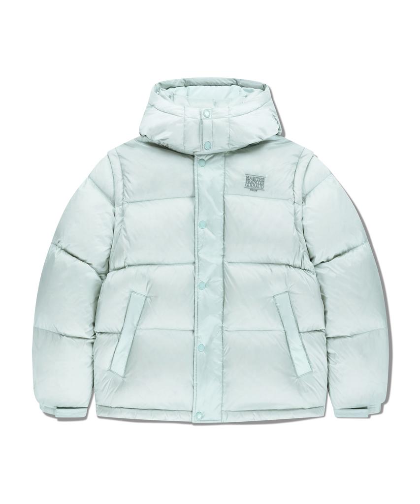 Marith + Franois Girbaud Detatchable Down Jacket Mint Gray