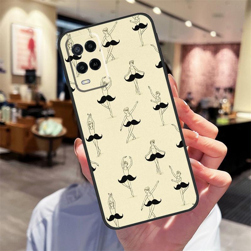 Чехол для девушки-балерины для Oppo A40 A60 A80 A18 A38 A58 A78 A98 A16 A76 A96 A15 A17 A77 A74 A94 A54 A57S