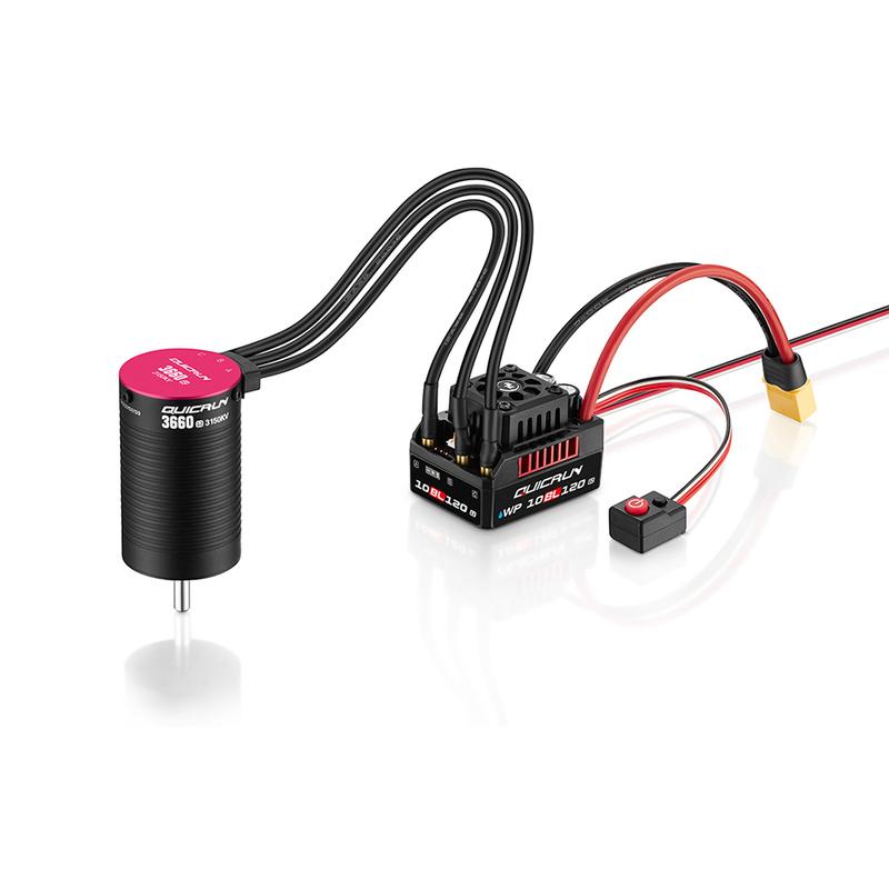 HobbyWing QuicRun WP-10BL120 G2 120A 2-4s ESC / 3652 3660 G2 Brushless Motor 3150/3250/3700/4000/5400KV For 1/10 Rc CAR