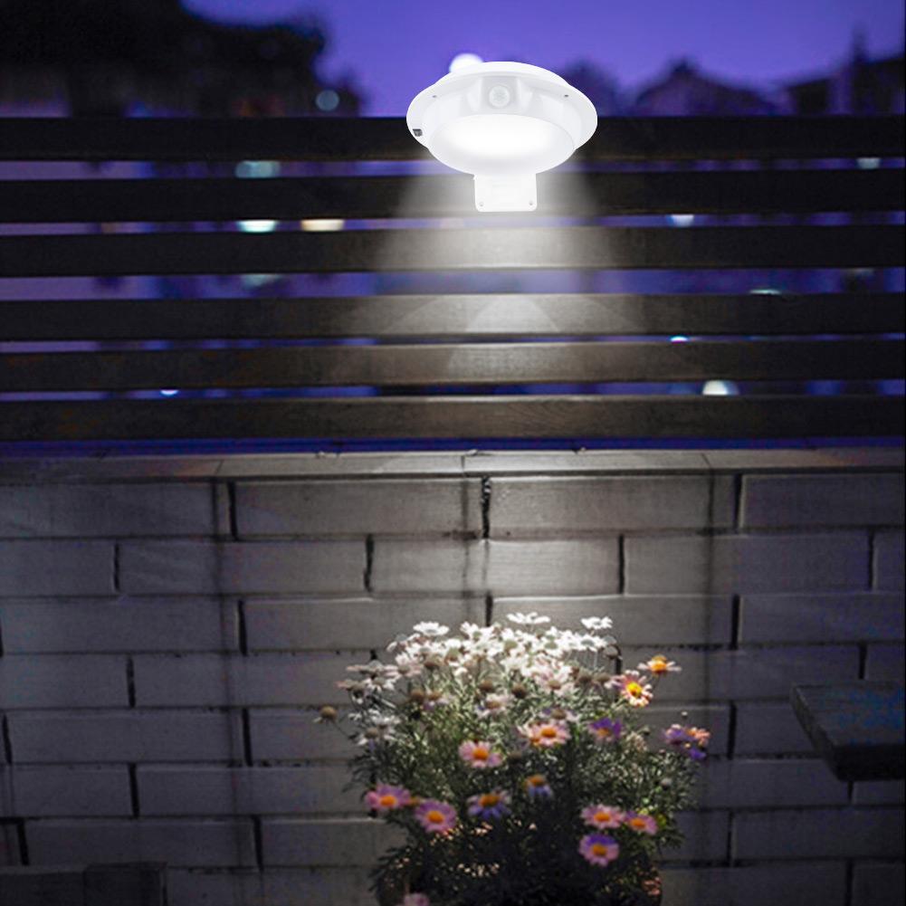 48 светодиодов водонепроницаемый садовый двор солнечный датчик света настенный светильник белый свет