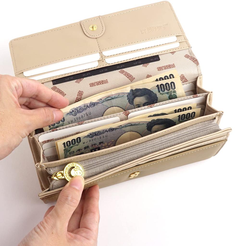 Snoopy Long For Coin Кошелек Милый Peanuts SNOOPY PEANUTS Персонаж Большой Рождественский [E-mono] Кошелек, Кошелек, Женский кошелек, Взрослые, Вышивка,