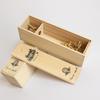 Single Bottle Wooden Wine Box With Lid Decorative Wood Grain Reusable Wine Storage Box Wooden Wine Storage Box Wooden Wine Box