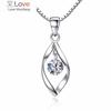 925 Sterling Silver Women 'S Fashion New Jewelry High Quality Crystal Zircon Retro Simple Pendant Necklace Long 45cm