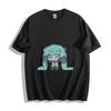 Футболка Hatsune Miku Midnight Dancer - Элегантная аниме-футболка с эффектом свечения, унисекс