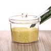 Anti-fall Acrylic Sugar Bowl With Spoon and Lid Condiment Container Seasoning Jar Restaurant