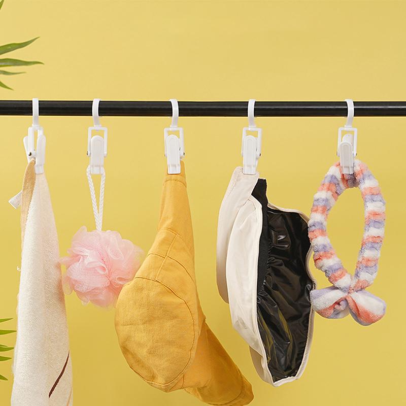 10 шт. вращающиеся прищепки зажимы подвесные прищепки крючки бельевые вращающиеся прищепки для шляп зажимы для домашнего хранения вешалки