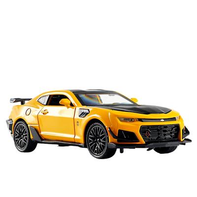 Масштаб 1/32 Спортивный автомобиль Camaro Hornet Сплав Литая модель Звук и свет Детская игрушка Коллекция Дисплей Украшение Подарок на день рождения для мальчиков