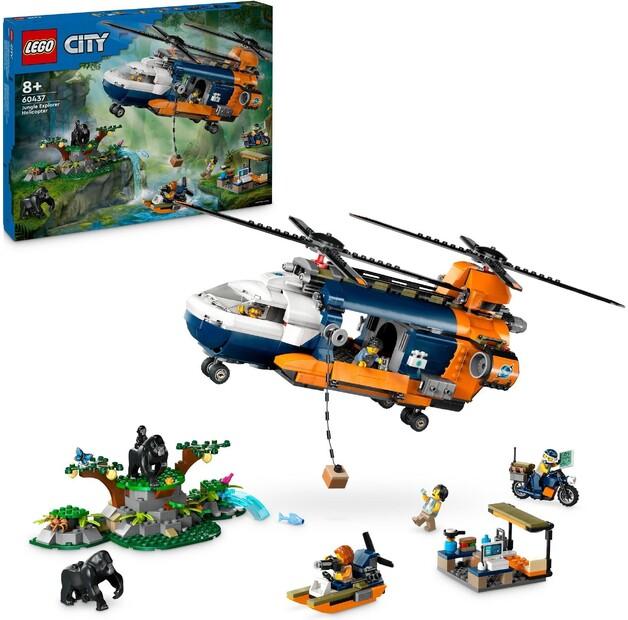 LEGO City 60437 Вертолет исследователя джунглей в базовом лагере