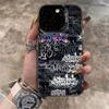 Розовый Уличный Граффити Хип-Хоп Дизайн Защитный Чехол для Серии iPhone 17 16 15 14 13 12 11 16E Pro Max Plus