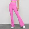 Молодежные расклешенные брюки для йоги телесного цвета для женщин, весна и лето, новые брюки для фитнеса с высокой талией и подтяжкой бедер, обтягивающие расклешенные брюки
