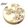 Decorative Wax Stamp Head Lily Floral Brass Seal Head, Cute Plant Themed Engraved Small Sealing for Journal Card Gift Wrapping Wedding Invitation