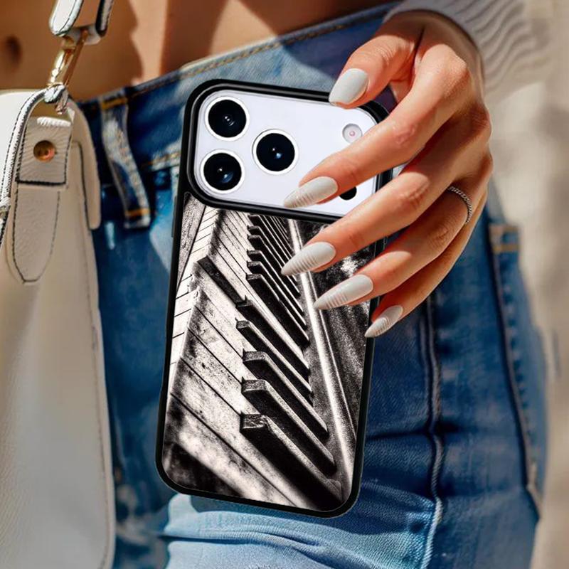 Музыкальный Пианино Элегантный Чехол Для Телефона Для iPhone 17 Air 14 15 13 12 Max Чехол Для Apple 16e 11 Pro Max Plus Coque