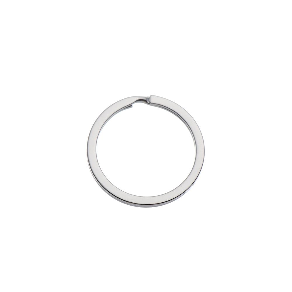10Pcs/Pack New Pocket Clasps Chain Loop Stainless Steel Split Key Ring Keychain
