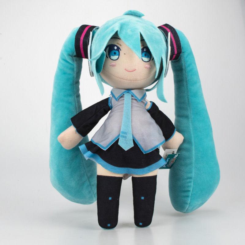 Cartoon 20-30cm Hatsune Miku Plush Doll Toy Anime Peripheral Stuffed Toy Collection Model Ornament Toys Christmas Gifts
