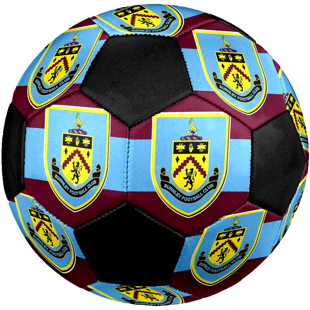 Burnley Football Club Soccer Ball, colorful, suitable for all ages, machine-stitched, PVC material, competition grade, durable and high bounce