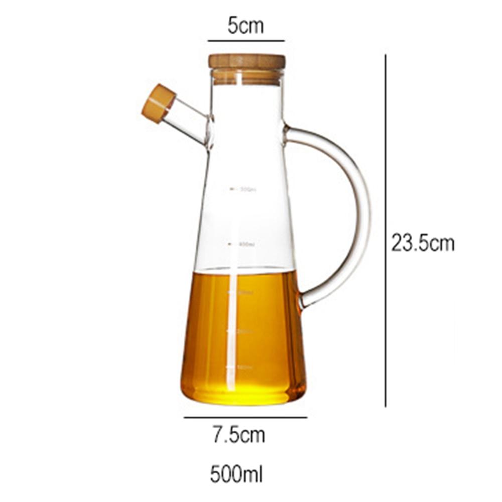Стеклянный дозатор масла, кухонный горшок для бутылки оливкового масла, герметичная бутылка для соуса, уксуса, соусница, бутылка для разлива масла, дозатор меда