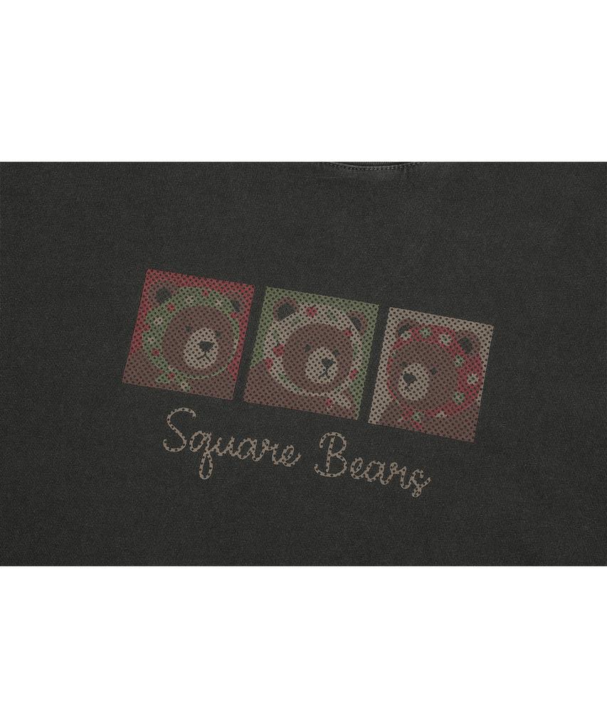 CPGN STUDIO Square Bear Pigment Long Sleeve Smoke Black