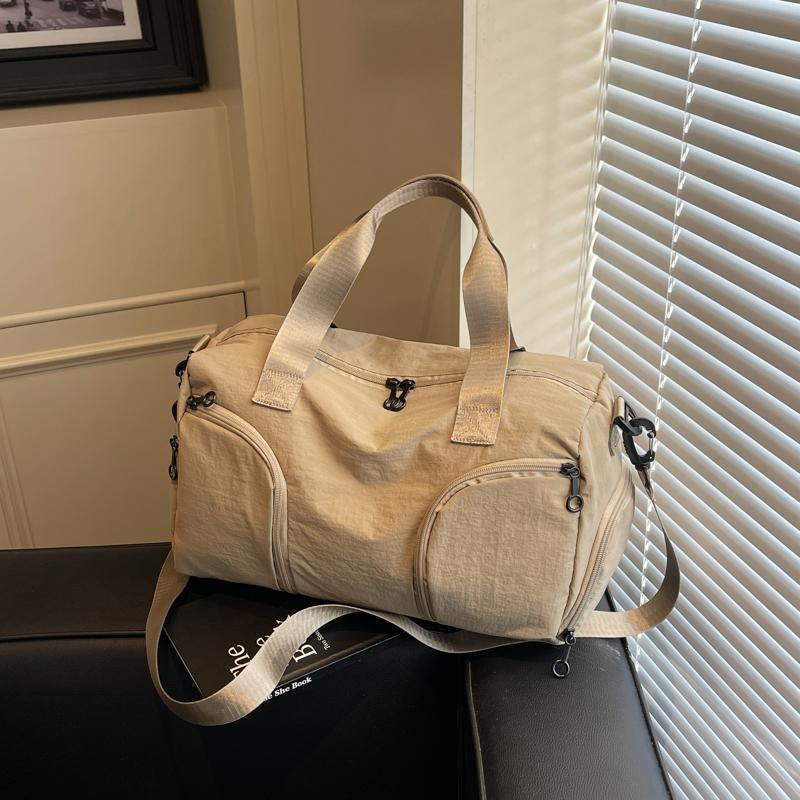 Дорожная сумка на короткие расстояния, женская сумка большой вместимости, мужская спортивная сумка, раздельный дорожный мешок для сухих и влажных вещей