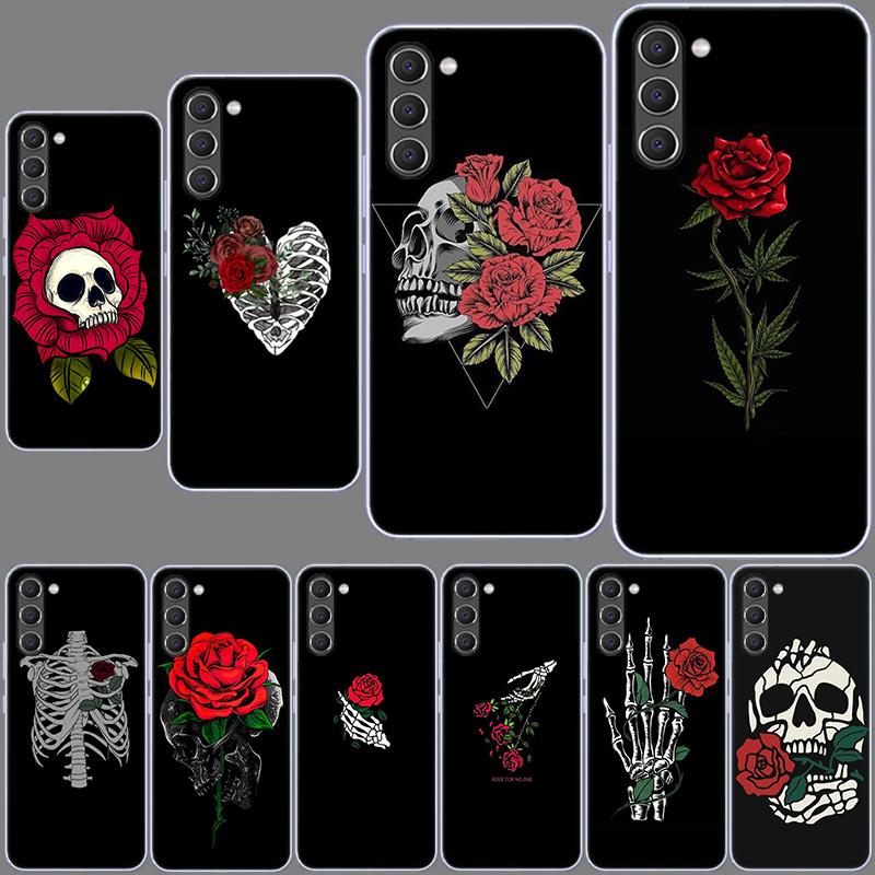 Ярко-красные розы Цветы Чехол для телефона для Samsung A54 A14 A24 A34 A17 A37 A57 A55 A35 A25 A15 A13 A23 A33 A53 A07 A05S A04S A03 A7