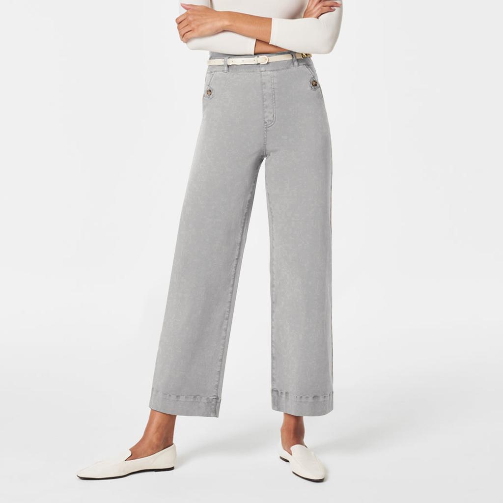 Широкие брюки для женщин, брюки для йоги, спортивные штаны с высокой талией и карманами, эластичные брюки, удобные спортивные спортивные штаны для тренировок