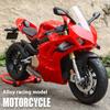Модель мотоцикла DUCATI V4S в масштабе 1/9 из сплава со светом - Премиальная игрушечная машинка-реплика для детей, подарок для энтузиаста гонок