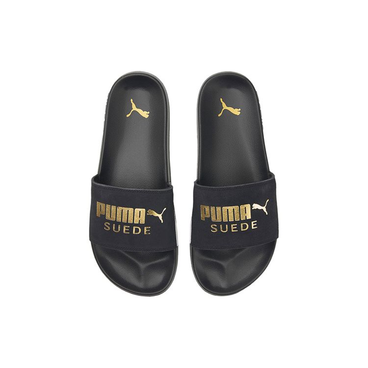 Puma Кроссовки Leadcat 2.0 Suede Classic Slide Black Unisex Team-Gold 384872-01