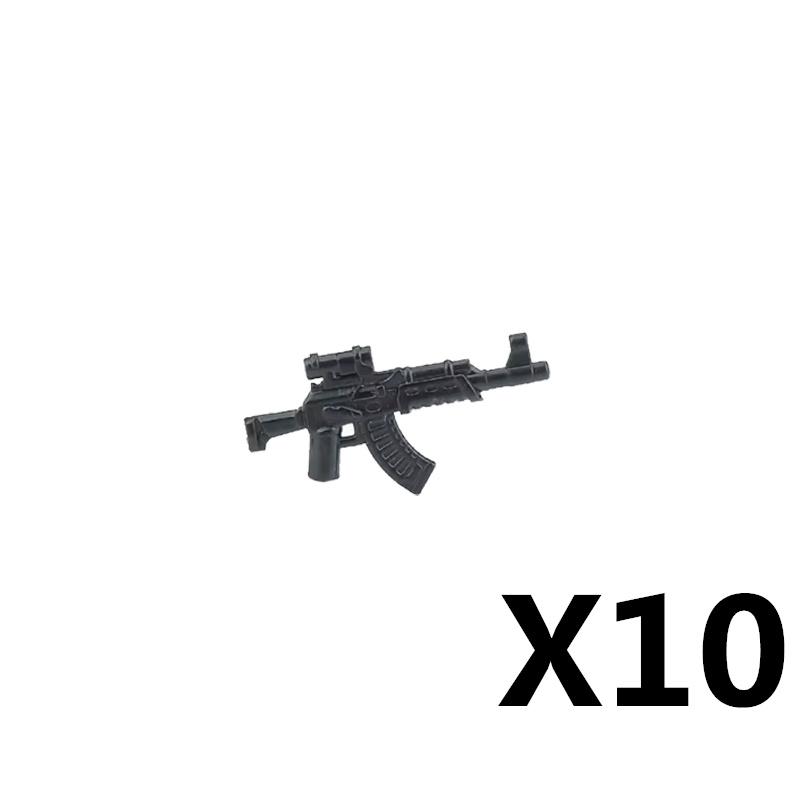 Военные Солдаты Фигурка Оружие Строительные Блоки Пистолет Попоша MP40 АК74 Винтовка Ракетная установка Пуля Огнемет Игрушки Подарок T051