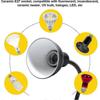 Basking lamp for turtle aquarium with 2 bulbs and rotating clip