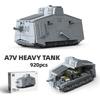 920PCS A7V Heavy Tank Building Blocks – 1:35 Scale Sturmpanzerwagen Military Bricks Model, Desktop Display Gift for Adults