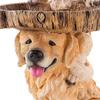 Resin Crafts Garden Dog Statues Animal Bird Feeding Tray Cute Garden Decoration  for Home Yard