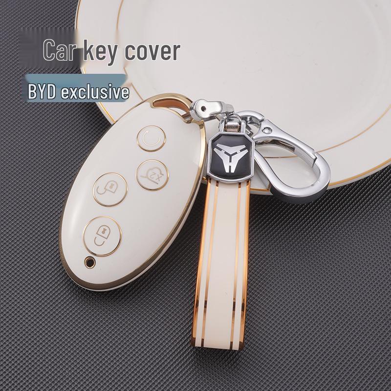 Чехол для ключа BYD Song Max: Защитный чехол из ТПУ для ключа-пульта Song DM, Yuan Pro, S7.