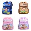 Childrens School Backpack With Cartoon Capybara Pattern Features For Grade 3-4 Students