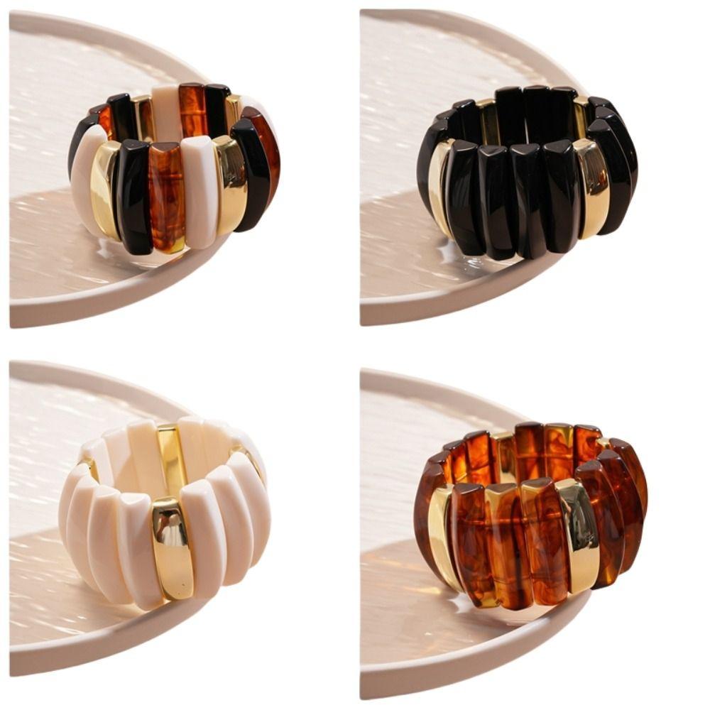 Геометрический акриловый браслет Широкий Широкий Массивный Браслеты Темпераментный Преувеличенный Браслет Девушки